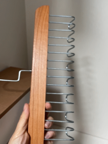 Wooden Strap Hanger Multifunctional Underwear Vest Storage Tool Home Solid Wood Hook Wave Clothes Drying Rack (PACK OF 20) photo review