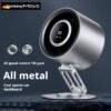 Metal Mini Fan 360° Rotating Folding Turbine Fan Office Desktop Silent Air Circulation Fan USB Rechargeable Portable Small Bedroom Home Use 2025 New Model