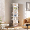 Best-selling rotating multi-layer floor-standing simple bag display rack 360-degree creative storage rack saves space