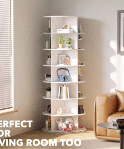 Best-selling rotating multi-layer floor-standing simple bag display rack 360-degree creative storage rack saves space