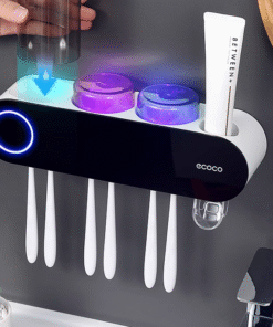 Toothbrush sterilizer, smart antibacterial toothbrush cup, wall-mounted electric toothbrush cup rack, storage rack