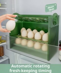 Egg storage box Refrigerator side door egg box Egg rack Food-grade transparent storage and preservation box